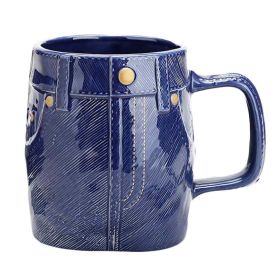 32 oz Ceramic Mug Creative Jeans Office Coffee Cup Beer Cup Cocktail Cup