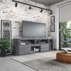 Techni Mobili Adjustable TV Stand Console for TV's Up to 65"