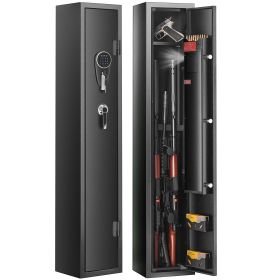 VEVOR 3 Gun Safe, Gun Security Cabinet with Lock & Digital Keypad, Quick Access Gun Storage Cabinet with Removable Shelf, Pistol Rack