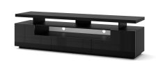 EVA 180 TV STAND / 70,87 in black matt / black gloss