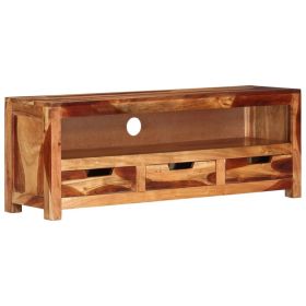 TV Stand 43.3"x11.8"x15.7" Solid Wood Acacia