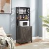 Coffee Bar Cabinet Kitchen Cabinet with Microwave Stand