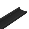 Wall Shelves 2 pcs Black 39.4"x3.5"x1.2"