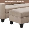 [VIDEO provided] 81.1*76.3*35" Reversible Sectional Couch with Storage Ottoman L-Shaped Sofa,Sectional Sofa with Chaise