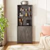 Coffee Bar Cabinet Kitchen Cabinet with Microwave Stand