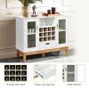 Wood Wine Storage Cabinet Sideboard Console Buffet Server