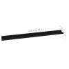 Wall Shelves 2 pcs Black 39.4"x3.5"x1.2"