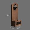 Wooden Bottle Opener Wall Mounted with Cap Catcher, Gifts for Men and Beer Lovers