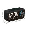 Alarm Clock Sound Dual Alarm Clock Display Speaker FM Radio Call Function Stereo