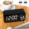 Alarm Clock Sound Dual Alarm Clock Display Speaker FM Radio Call Function Stereo