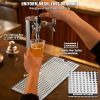 VEVOR Beer Drip Tray, 304 Stainless Steel Kegerator Drip Trays with 4 Non-Slip Rubber Pads and Detachable Cover