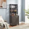 Coffee Bar Cabinet Kitchen Cabinet with Microwave Stand