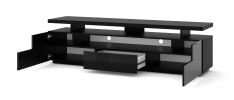 EVA 180 TV STAND / 70,87 in black matt / black gloss