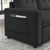 MH 78.5" Sleeper Sofa Bed Reversible Sectional Couch with Storage Chaise and Side storage bag for Small Space Living Room Furniture Set