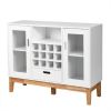 Wood Wine Storage Cabinet Sideboard Console Buffet Server