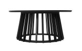 Round Coffee Table Set of 2, Grille Molding, Suitable for Bedroom, Living Room, Balcony