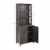 Coffee Bar Cabinet Kitchen Cabinet with Microwave Stand