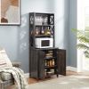 Coffee Bar Cabinet Kitchen Cabinet with Microwave Stand