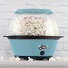 6QT. Blue Stirring Popcorn Machine With Serving Bowl