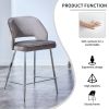 Bar Chair.Dining Chair.Stylish and Comfortable Velvet Bar Stool.with High-Density Foam Chair,Durable Electroplated Metal Legs