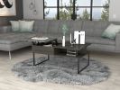 Carbon Espresso and Onyx 1-Shelf Lift Top Coffee Table