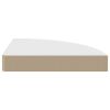 Floating Corner Shelves 2 pcs White 9.8"x9.8"x1.5" MDF