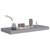 Floating Wall Shelf Gray 23.6"x9.3"x1.5" MDF