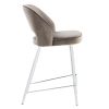 Bar Chair.Dining Chair.Stylish and Comfortable Velvet Bar Stool.with High-Density Foam Chair,Durable Electroplated Metal Legs