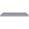 Floating Wall Shelves 2 pcs Gray 31.5"x9.3"x1.5" MDF