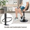 Set of 2 Adjustable Bar Stools with Backrest and Footrest