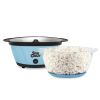 6QT. Blue Stirring Popcorn Machine With Serving Bowl