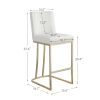 Woker Furniture Bar Stools Set of 2 Counter Height 26" Bar Stools with Back