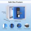 WeHere Safe Box with Digital Lock,Small Security Box use App/One-Time Password/Fixed Code/Spare Key Unlock, Safe Cabinet for Home, Office