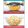 Popcorn Machine;  28-Cup 800W Fast Hot Oil Popcorn Maker with Stirring Rod