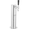 VEVOR Single Faucet Draft Beer Tower Dispenser, Stainless Steel Keg Beer Tower