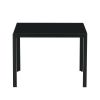 Coffee Table Set of 2, Square Modern Table with Tempered Glass Finish for Living Room,Black