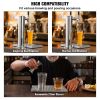 VEVOR Beer Drip Tray, 304 Stainless Steel Kegerator Drip Trays with 4 Non-Slip Rubber Pads and Detachable Cover