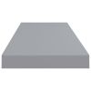 Floating Wall Shelves 2 pcs Gray 31.5"x9.3"x1.5" MDF