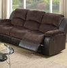 Motion Recliner Chair 1pc Glider Rocker Recliner Living Room Furniture Chocolate Padded Suede Living Room