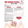 Beer Pong Table Mat Drinking Game - Strip Beer Pong