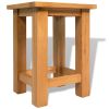 End Tables 2 pcs 10.6"x9.5"x14.6" Solid Oak Wood