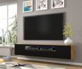 Aura - TV Stand 200 artisan oak / black