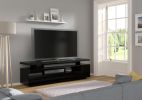 EVA 180 TV STAND / 70,87 in black matt / black gloss