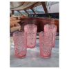 Paisley Acrylic Glasses Drinking Set of 4 Hi Ball (17oz), Plastic Drinking Glasses, BPA Free Cocktail Glasses, Drinkware Set, Drinking Water Glasses