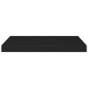 Floating Wall Shelf Black 23.6"x9.3"x1.5" MDF