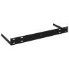 Floating Wall Shelf Black 23.6"x9.3"x1.5" MDF