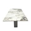 Rectangular coffee table with sintered stone top, grey metal frame, for Bed Room, Living Room