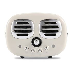 Bluetooth speaker cute mini fashion creative (Woofer Size/Full-Range Size: 1", Color: White)