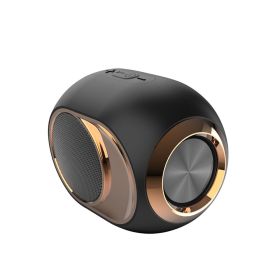 Powerful Rock Bass Subwoofer Built-in HD Microphone Sound Box 8 Hours Listening Time Portable Bluetooth Wireless Speakers (Color: B4E102-1, Ships From: China)