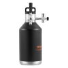 VEVOR Beer Growler Tap System, 128Oz 4L Mini Keg, 304 Stainless Steel Pressurized Beer Growler, Keg Growler with Pressure Display